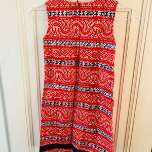 Vineyard Vines size 10 girls sleeveless shift dress.